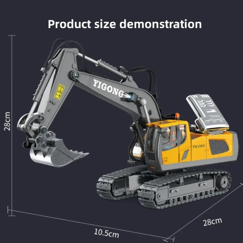 RC Excavator 1:20 Remote Control Truck 2.4G RC Crawler Engineering Vehicle Excavator Truck Radio Control Children\'s Day Gifts