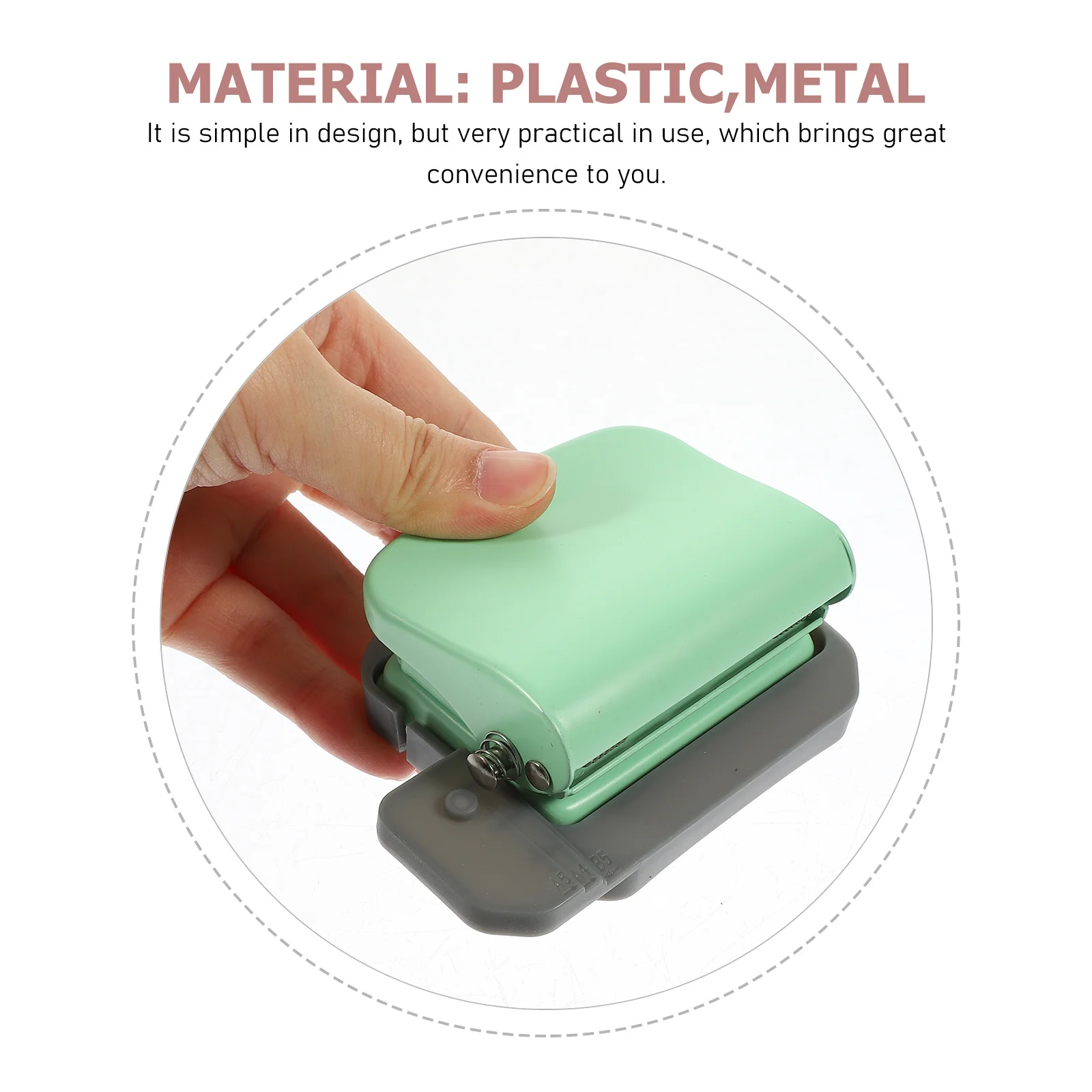 دليل 6 حفرة فضفاضة ورقة الناخس ورقة ثقب أداة تخريم لمكتب الحرفية سجل القصاصات ملزمة لوازم 6-Hole الناخس #4