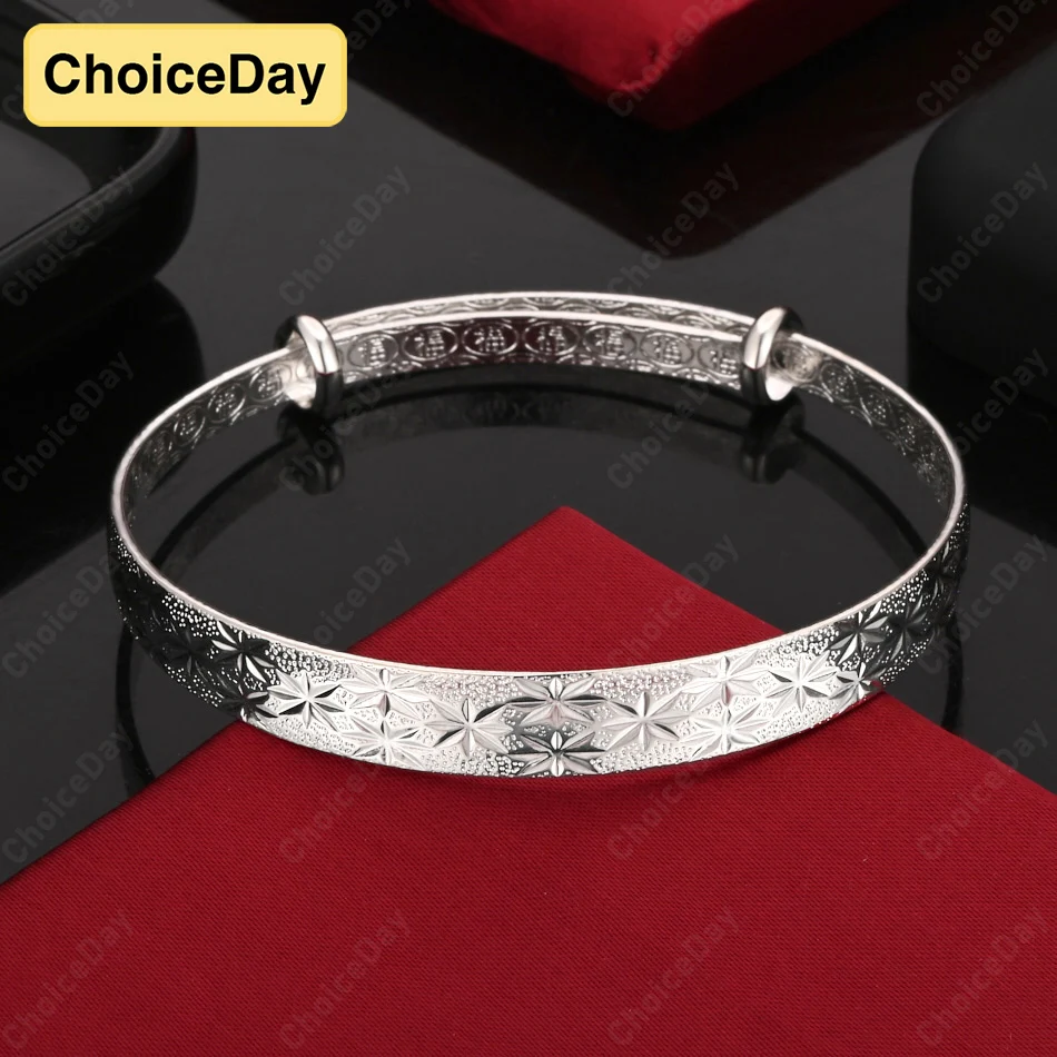 

ChoiceDay 925 Sterling Silver Exquisite Gypsophila Bracelet Women Fashion Gift Accessories Wedding Jewelry