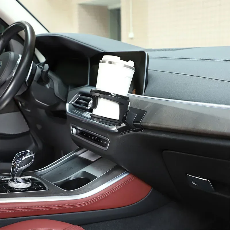Hot Car-styling ABS Car Air Outlet Water Cup Holders Drink Cup Holders Car Accessories For BMW X5 X6 G05 G06 2019 2020 2021 2022