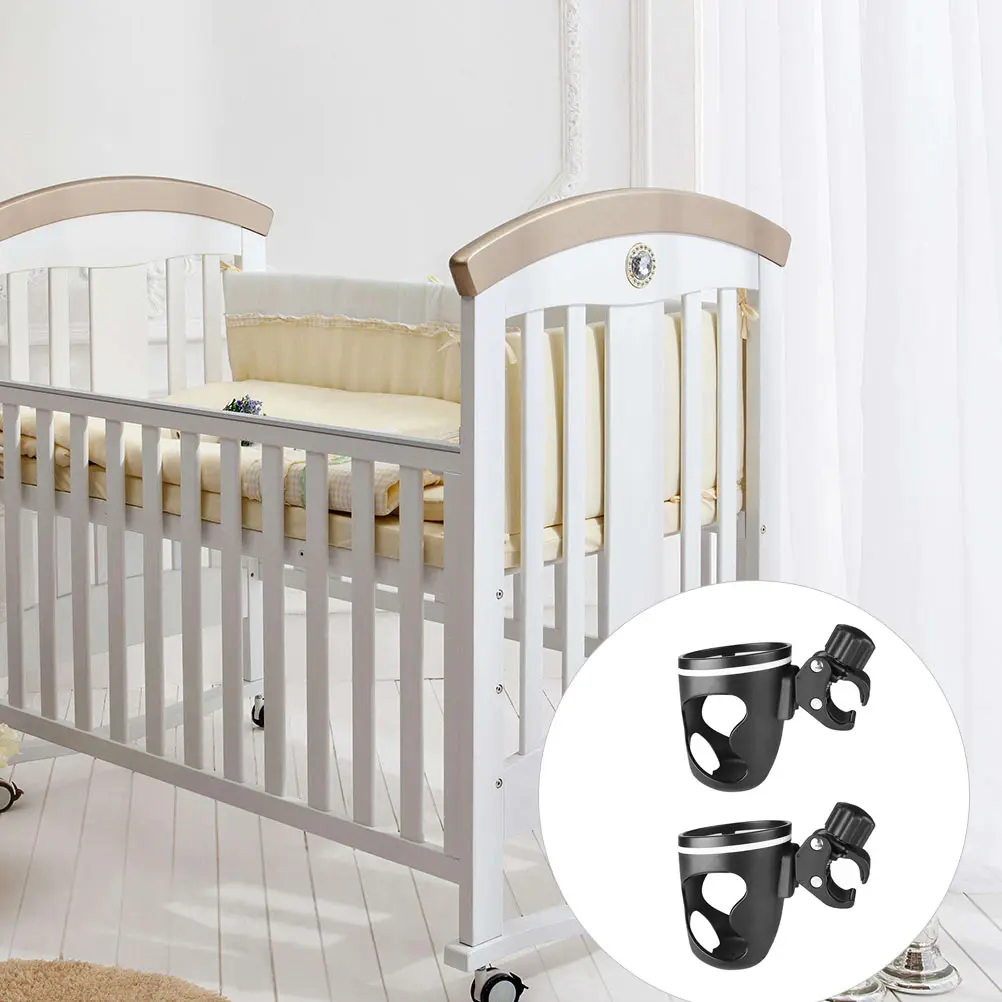 

2 Pcs Stroller Cup Holder Baby Practical ABS Plastic Environmental Protection Material Feeding Bottle