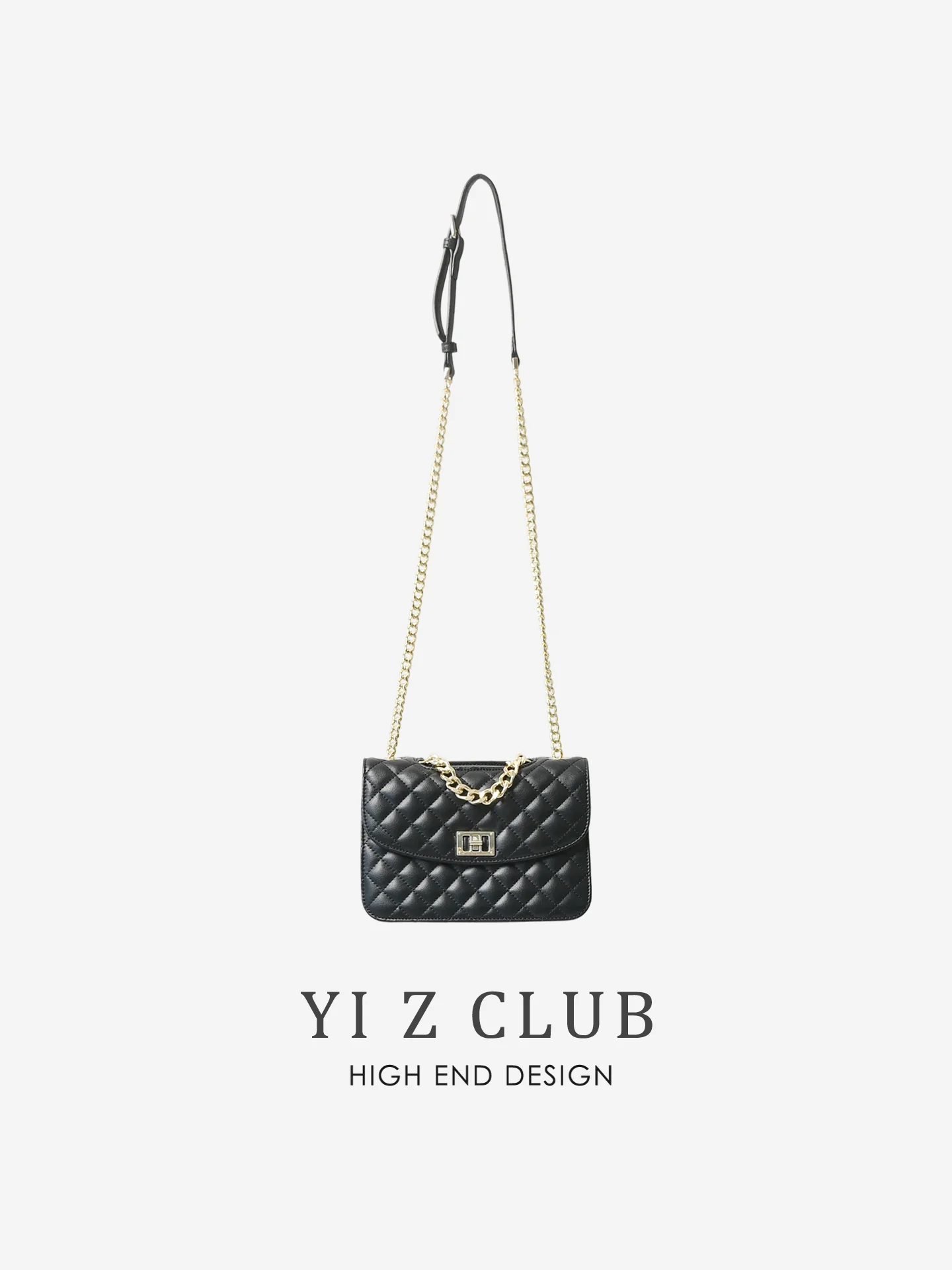 z-club-plaid-metal-chain-super-fiber-flip-cover-style-single-shoulder-underarm-crossbody-bag-for-ladies-ladies-bag