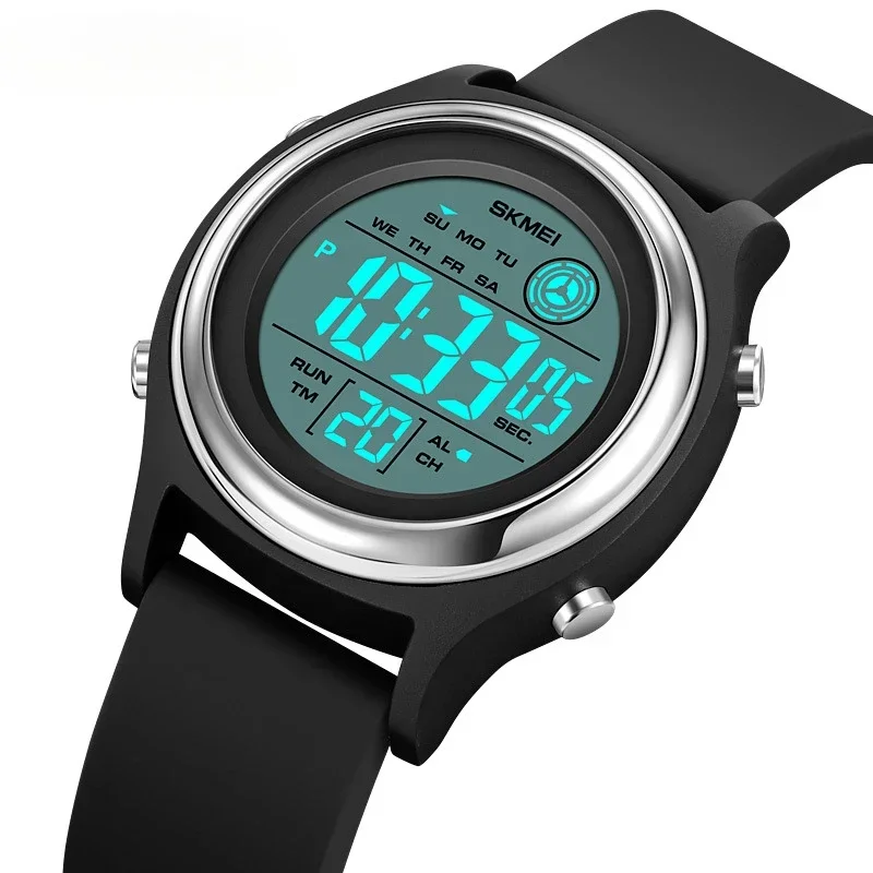 

Женские цифровые наручные часы с секундомером 30 м, водонепроницаемые, противоударные, с подсветкой, дисплей, функция обратного отсчета, Reloj Mujer