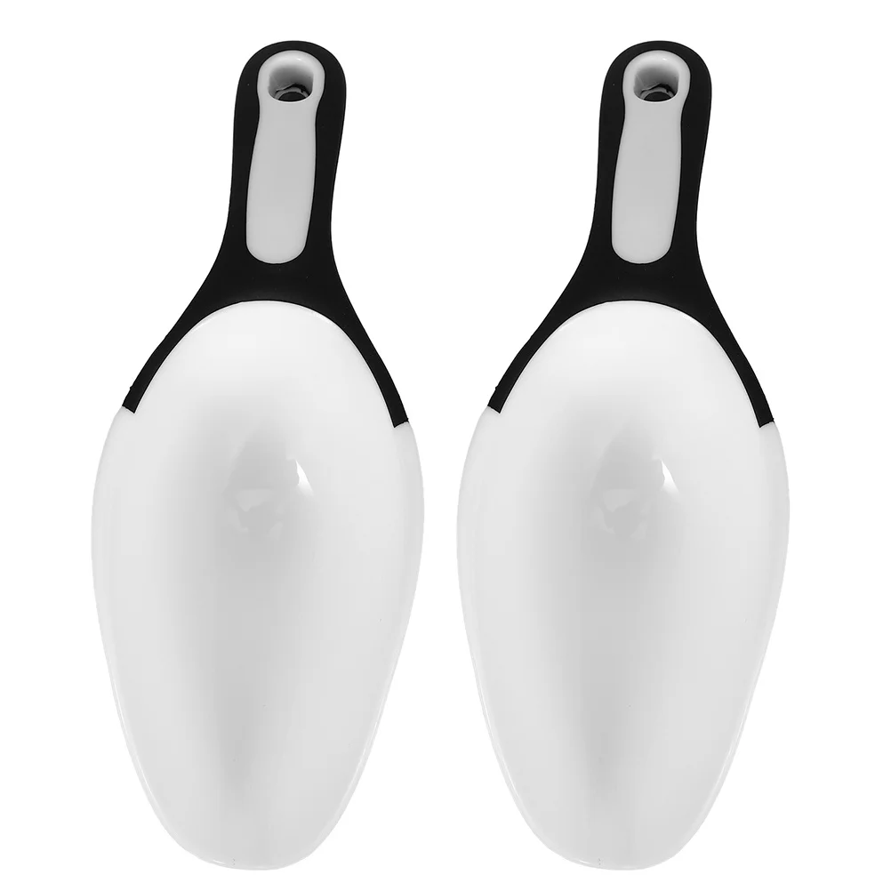 

2pcs Flour Scoop Plastic Kitchen Scoops For Rice Grains Ice Cubes Dog Food Dry Goods Serving Multi Function Small Shovel