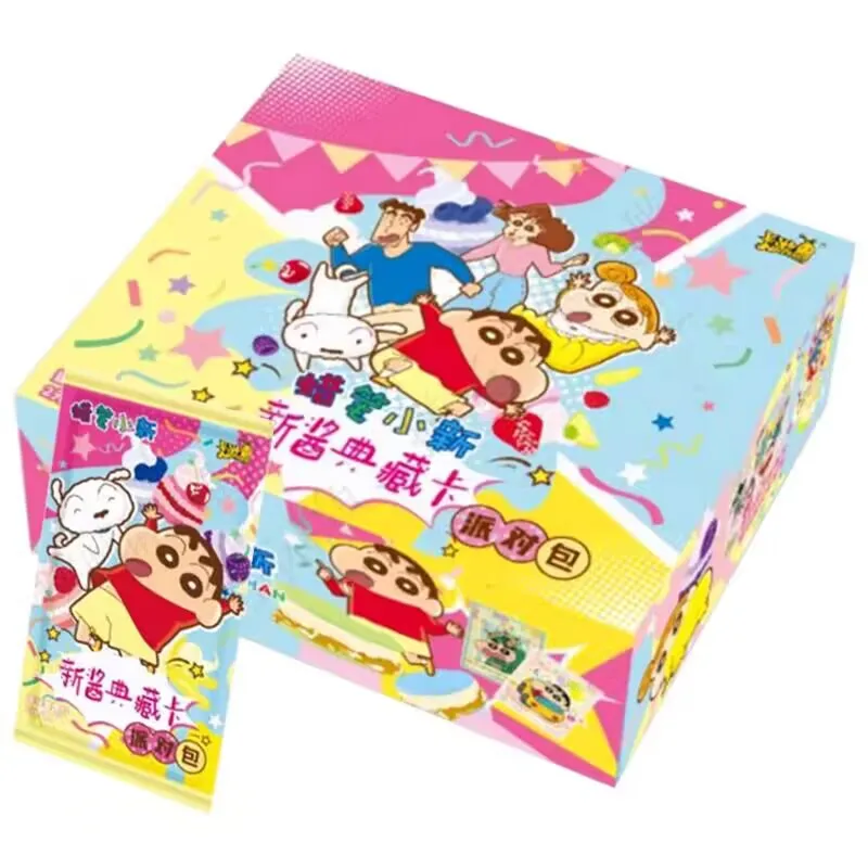 Hot Selling KAYOU Anime Crayon Shin chan Party Pack Collection Card Nohara Misae Nohara Hiroshi Cute Toy Children\'s Gift