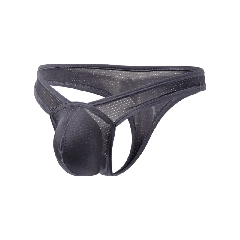 

Мужские низкопоясные сетчатые стринги с контрастной отделкой, дышащие, с U-образным вырезом, с высоким вырезом, с открытым задом