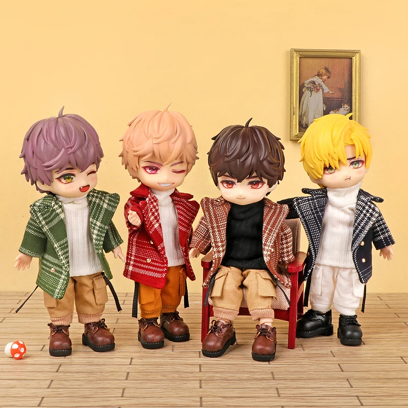 Ob11 Blazer Plaid Windbreaker Molly Baby Clothes 12 Points BJD Set For Obitsu11 GSC Molly 1/12 Doll Clothes Doll Accessories