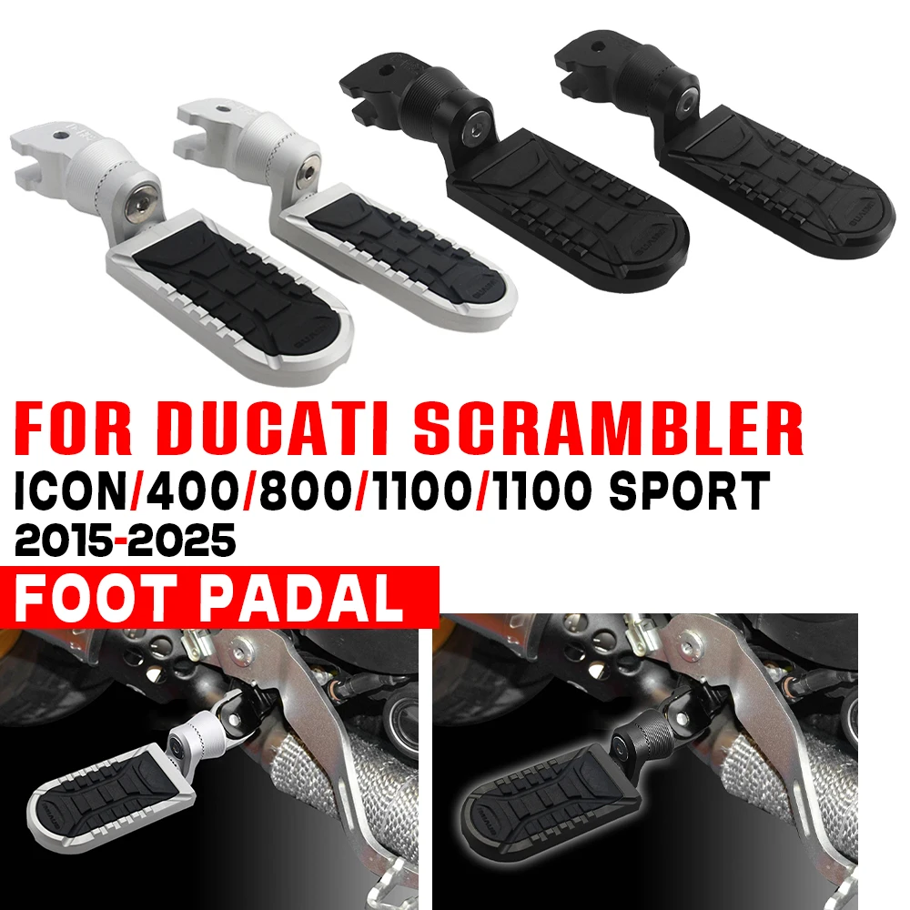 

Для DUCATI SCRAMBLER Icon Dark Full Throttle 400 800 1100 Sport Pro 25 мм расширенная регулируемая передняя подножка для мотоцикла