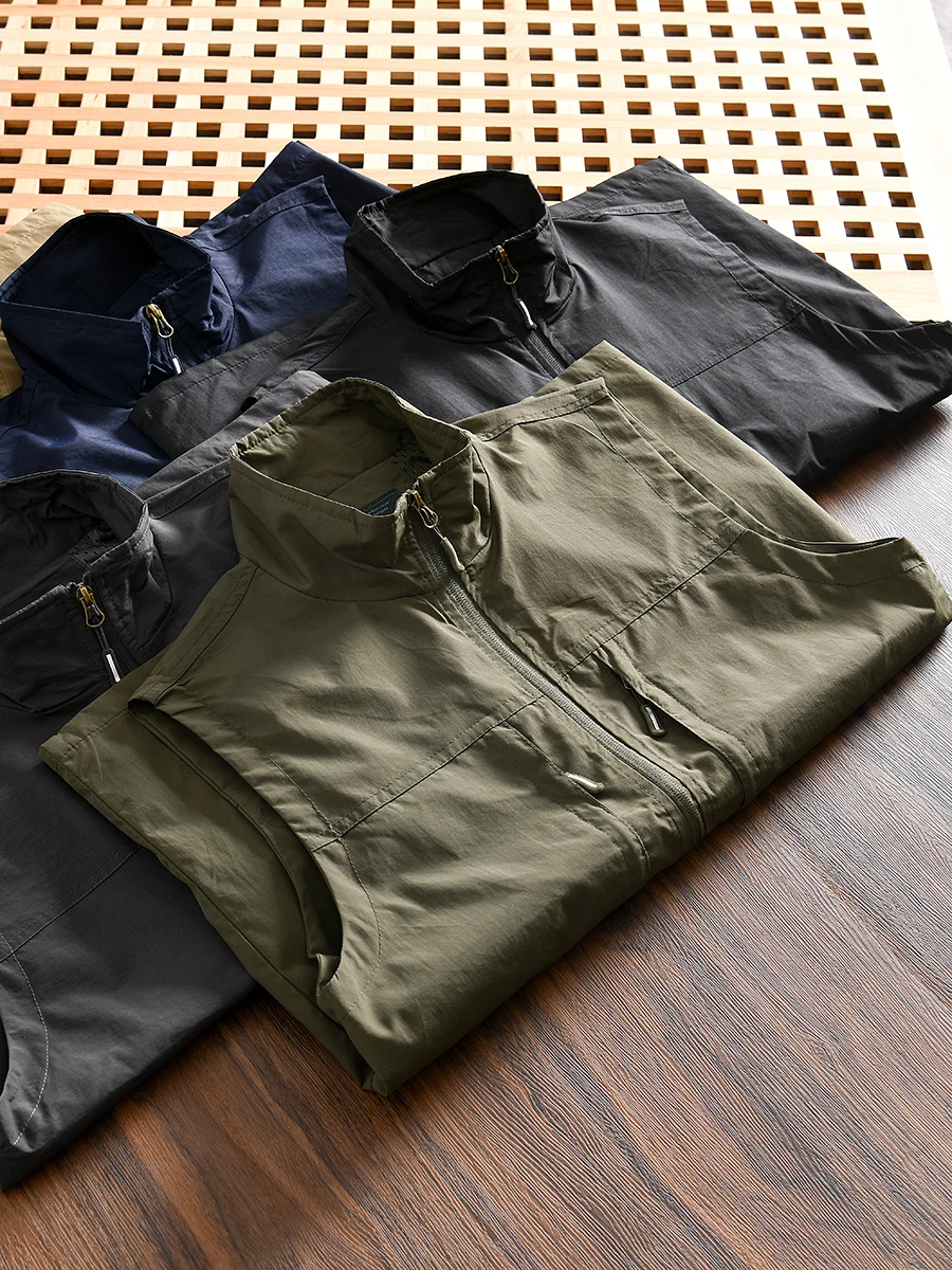 

Outdoor Waterproof Breathable Men's Casual Multi-Pocket Workwear Vest Autumn Fashion Urban Loose Fit Youth Zipper Closure