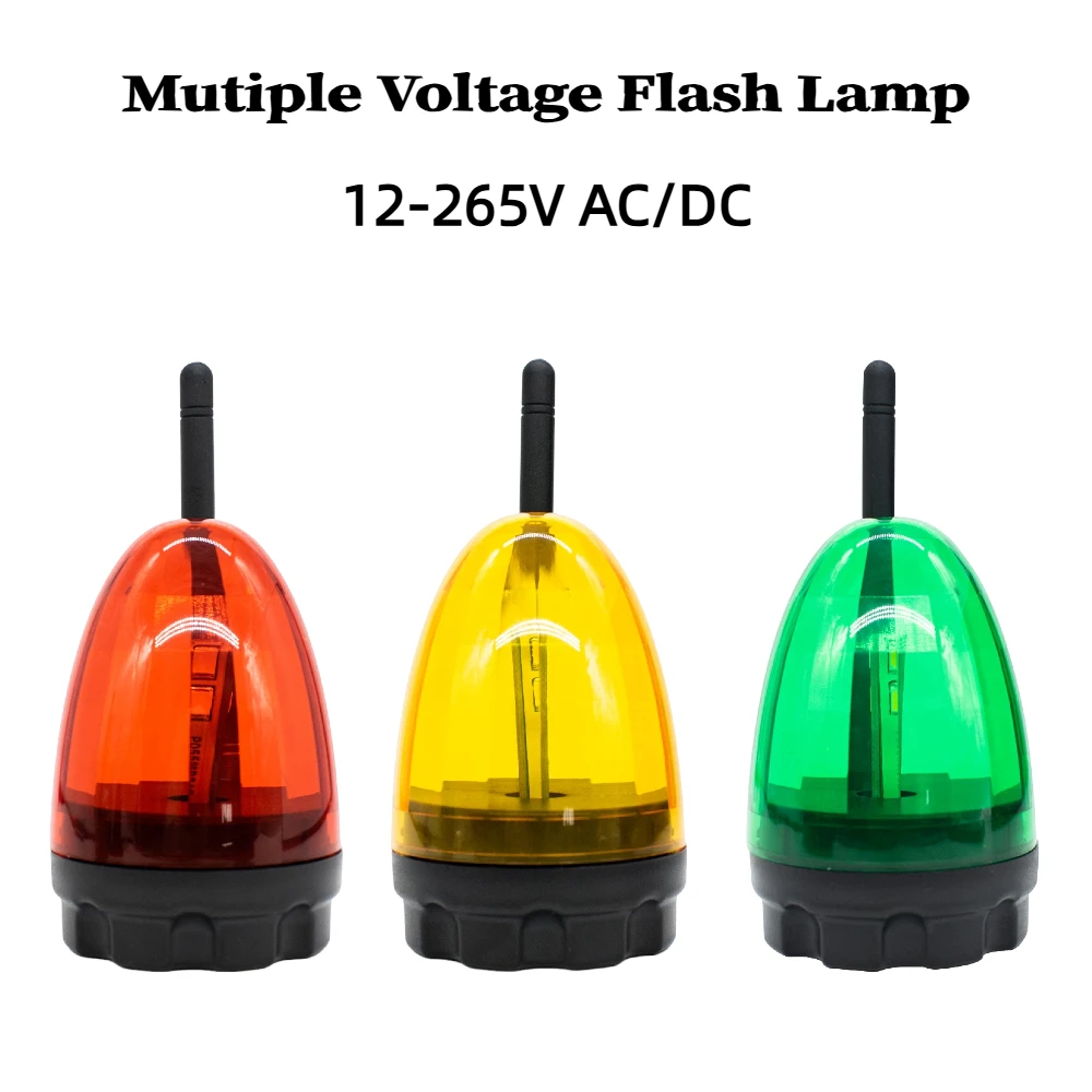 Lampu Sinyal Alarm Universal Lampu Suar Peringatan LED 24V 230VAC Untuk Gerbang Otomatis Pintu Garasi