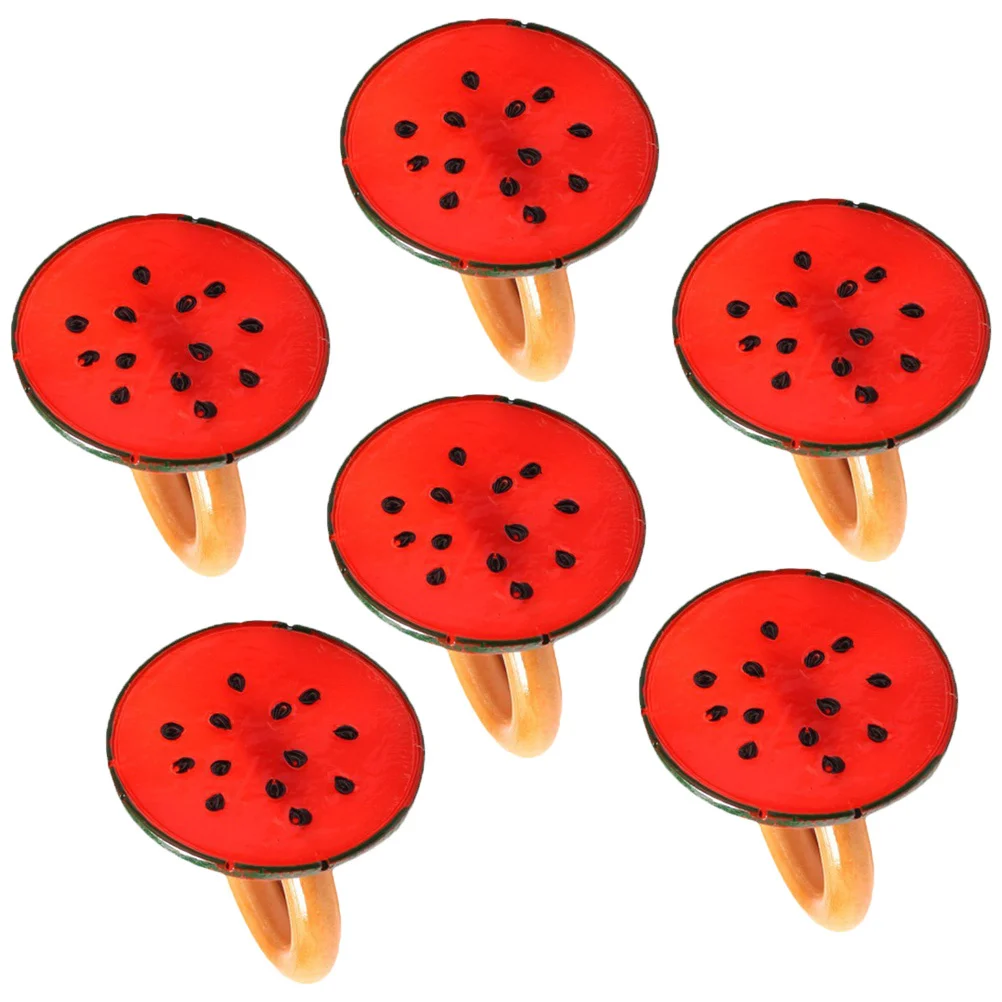 

6Pcs Watermelon Napkin Rings Premium Fruit Napkin Buckles Wedding Party Dining Table Holder Serviette Ring Serviette Ring