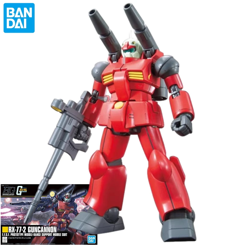 Bandai HGUC Guncannon Gundam assembled model RX-77-2 mecha hand-made robot  toy mobile suit series collection gift