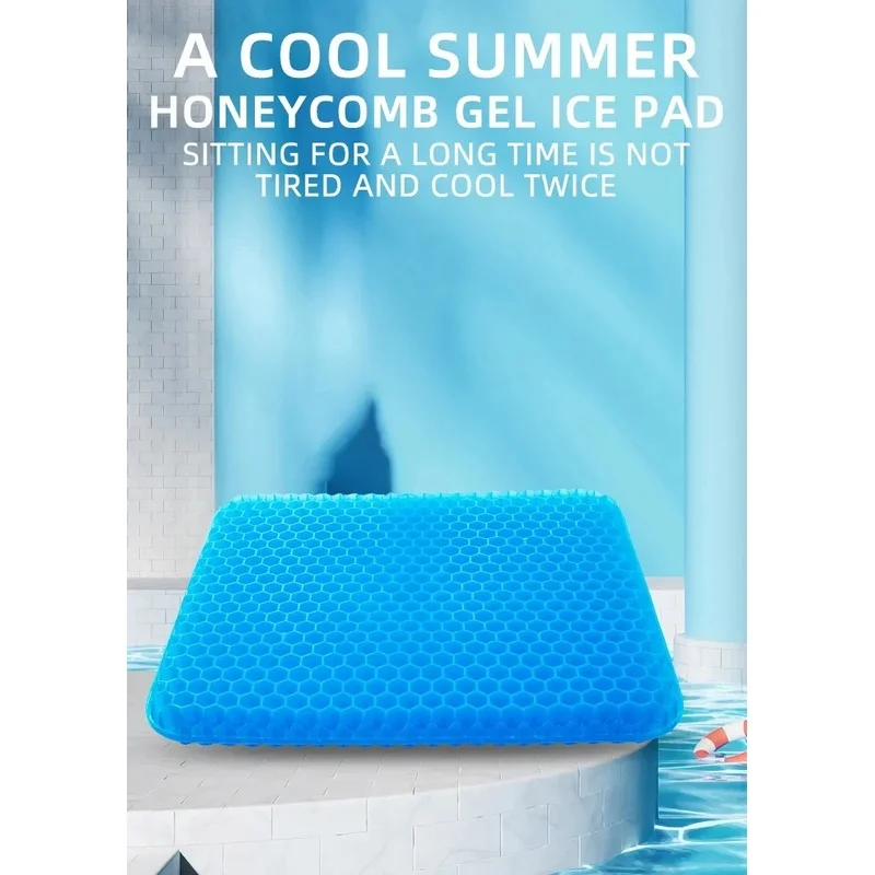 Honeycomb Gel Breathable Seat Cushion Support Pad For Office Chair Car Wheelchair Sitting Comfort