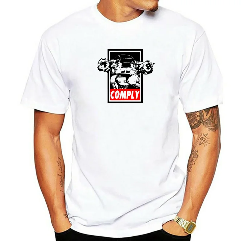 Ed - 209 T-shirt 100% Cotton Omni Comsumer Products Ocp Droid Dick Jones Clothing Tops Hipster Fashion