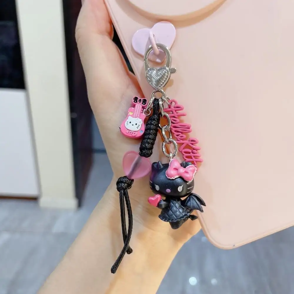 

2025 НОВЫЙ Sanrio черный дьявол Hello Kitty брелок для камеры CCD кулон для девочек цепочка для мобильного телефона сумка украшения аксессуары подарок
