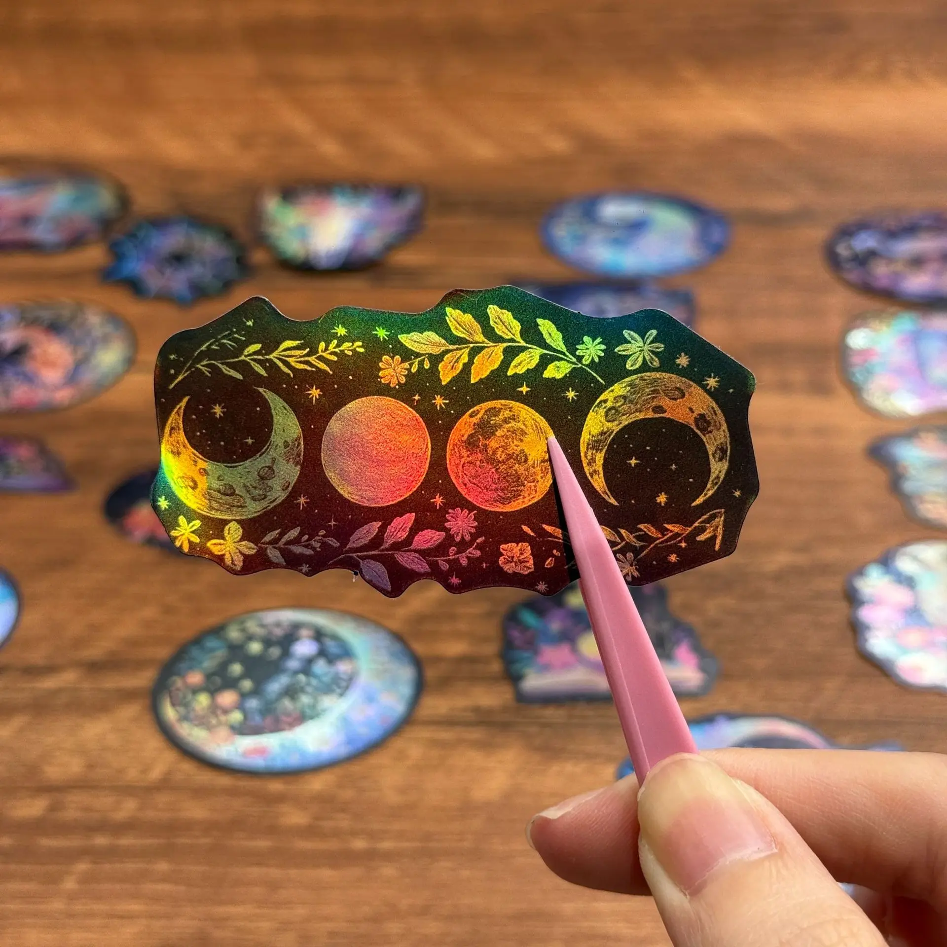 10/30/50PCS Laser Style Dark Halloween Personalized Creative Decorative Stickers Cool Graffiti Decal Kids Toy DIY Water Cup Desk