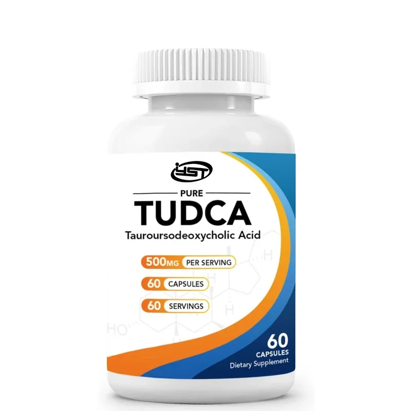 TUDCA 500mg supplement, liver and gallbladder support, true pure bile salt, bitter taste, gluten free, non GMO -60 capsules