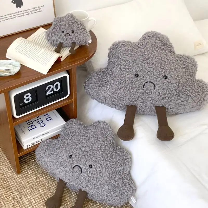 16/42/52cm Cartoon Dark Cloud Doll Cute Plush Toys Backpack Pendant Dark Cloud Ornament Decoration Pillow Kawaii Girlfriend Gift