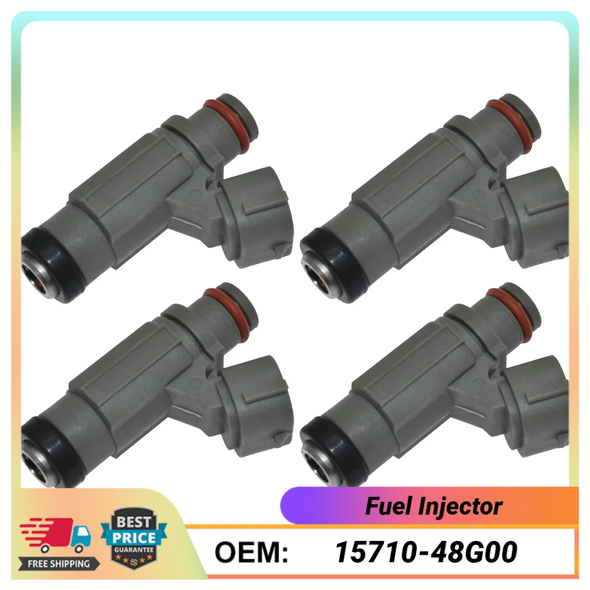 4 pieces of fuel injectors 15710-48G00 suitable for 2006-2012 Boulevard M109R 2008-2009 VLR1800  -