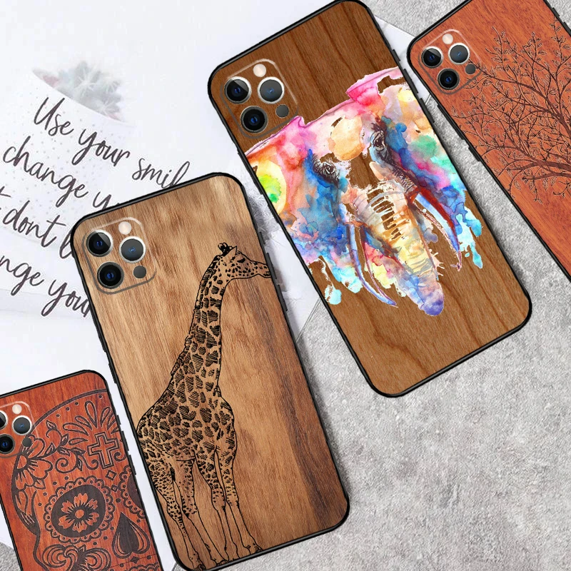 Natural Bamboo Wood Pattern Print Case For OnePlus Nord CE 5 3 4 Lite N20 N30 OnePlus 13T 10T 8T 11 12 13 15 R 9 10 Pro Cover