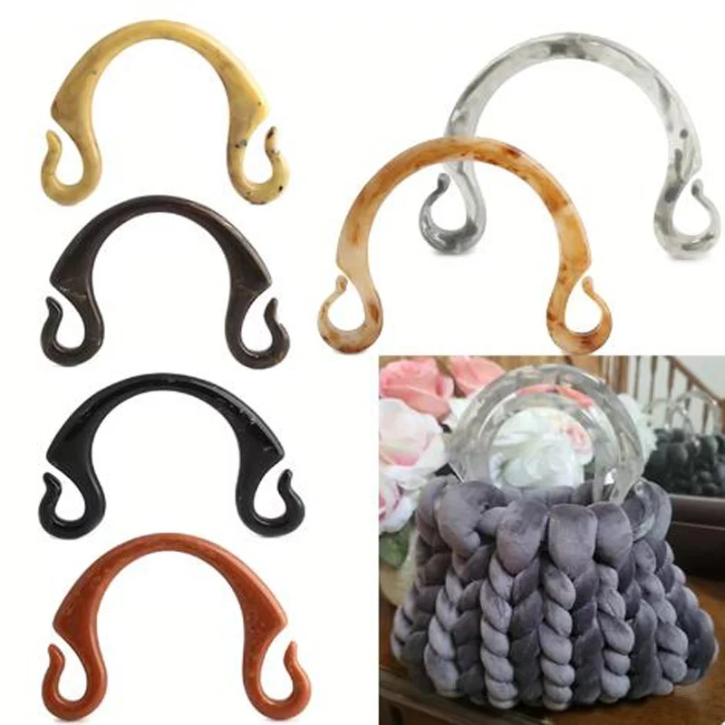 1 Piece U-shaped Bag Handle With D-ring Easy Replacement Handles for Women Purse Handbag Tote Bags Handicraft  Accessory