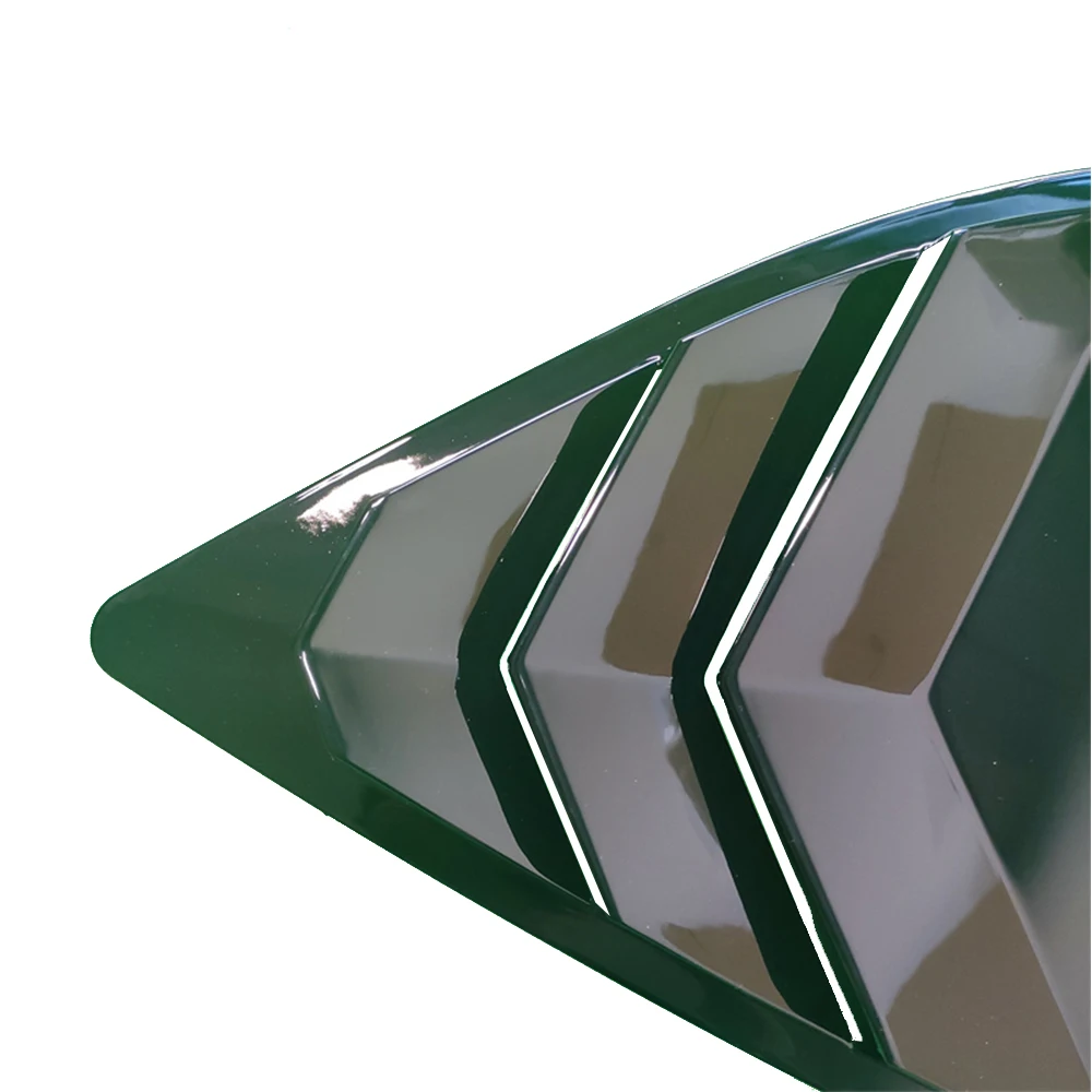 2PCS For Skoda Octavia MK4 2021 2022 2023 Car Rear Window Shutter Cover  Louver Side Vent Gloss Black Car Stickers Accessories