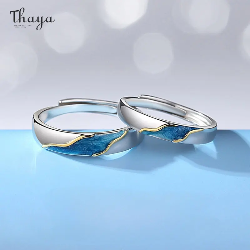

Thaya S925 Silver Dating Rings Original Design Anniversary Lover's Rings Engagement Ring Female Wedding Jewelry Valentine's Gift