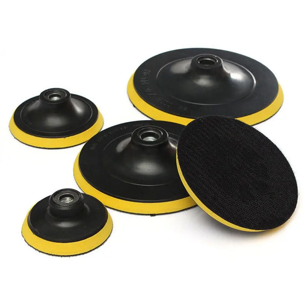3/4/5/6/7'' Professional Car M14 Backing Plate Pad Hook & Loop Polisher Buffing