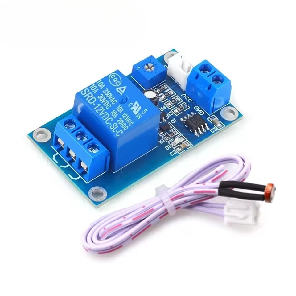 Relay 10A 250V AC/DC Load Switch with LED Indicators and Waterproof Design for Industrial Automation ​​Compact DC Photo Sensor