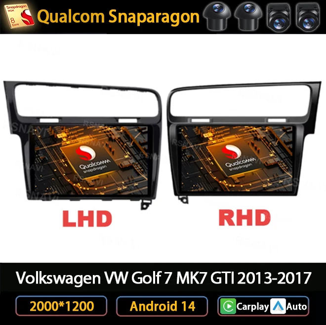 

Andoird 14 Car Radio For VW Volkswagen Golf 7 MK7 GTI 2011 - 2023 Multimedia DSP 5G WIFI 2DIN BT Navigation Head Unit GPS AUTO