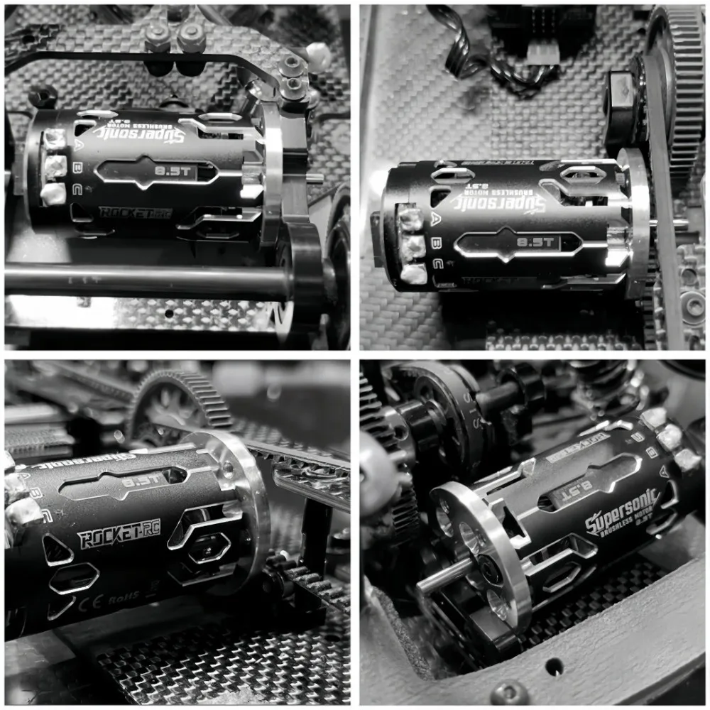 Adaptateur de moteur en métal 380/28 à 540/3650, support de montage de moteur noir et bleu pour Serpent Xray Xpress Ptg Lracing 3racing Sakura