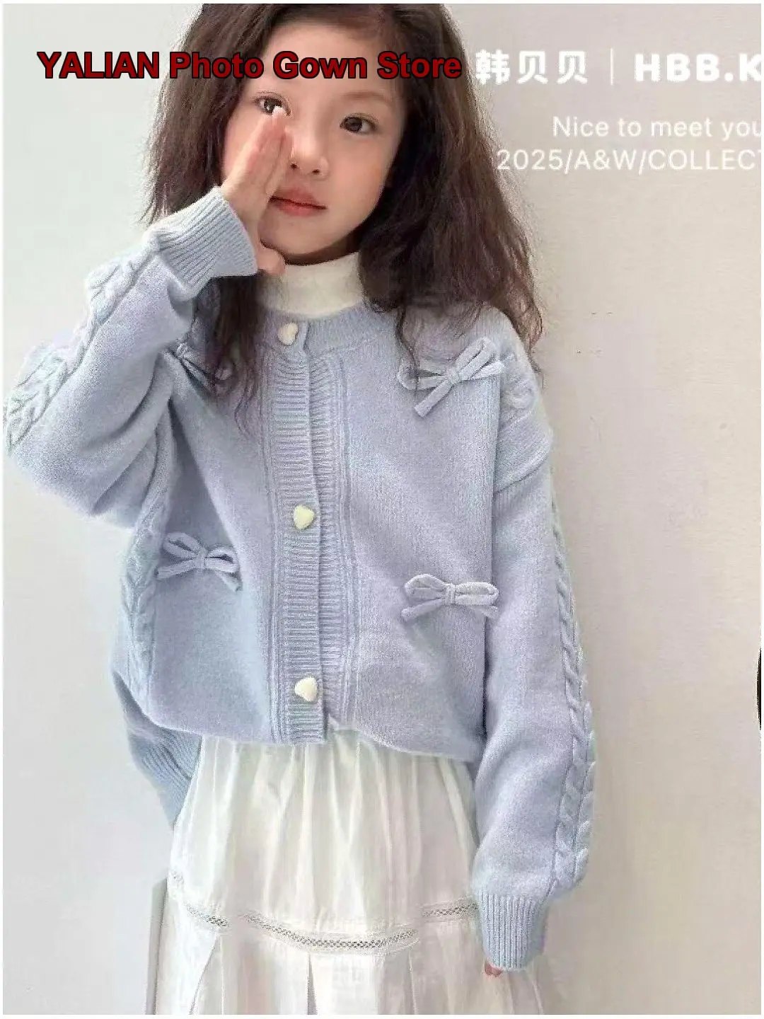 Girls Spring 2026 Stylish Knit Jacket for Young Girls Trendy Top Kids