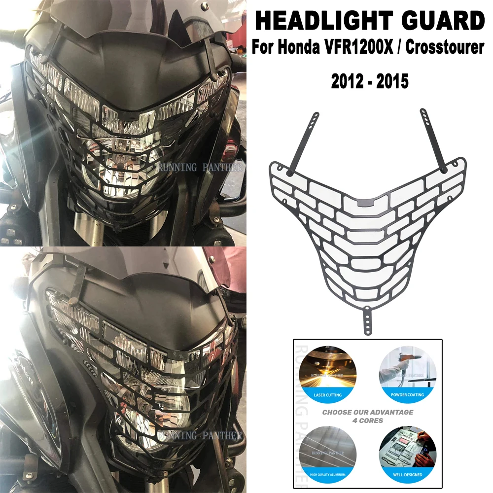 New 2012 2013 2014 2015 Motorcycle Headlight Protector Cover head light guard For Honda VFR 1200 X VFR1200X Crosstourer