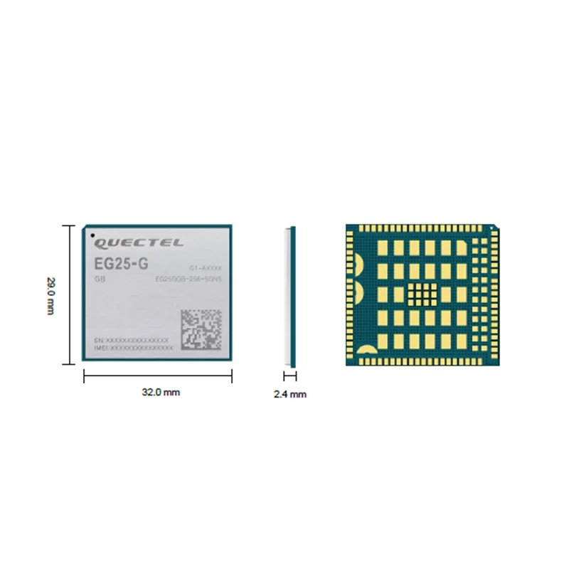 HAISEN QUECTEL 4g IOT module Cat 4 LGA compatible with EG25-G UMTS/HSPA+ UC200 for M2M and IoT EG25GGB-256-SGNS EG25-G Module