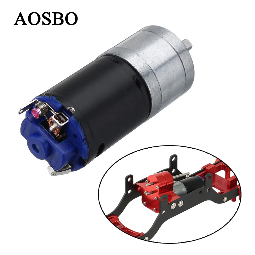 GM25-370 Brush Motor 4mm Shaft Suitable For MN-90 RC Q60 Q61 WPL B14 B16 B24 B36 C14 C24 1/16 RC Car Replacement DIY Parts