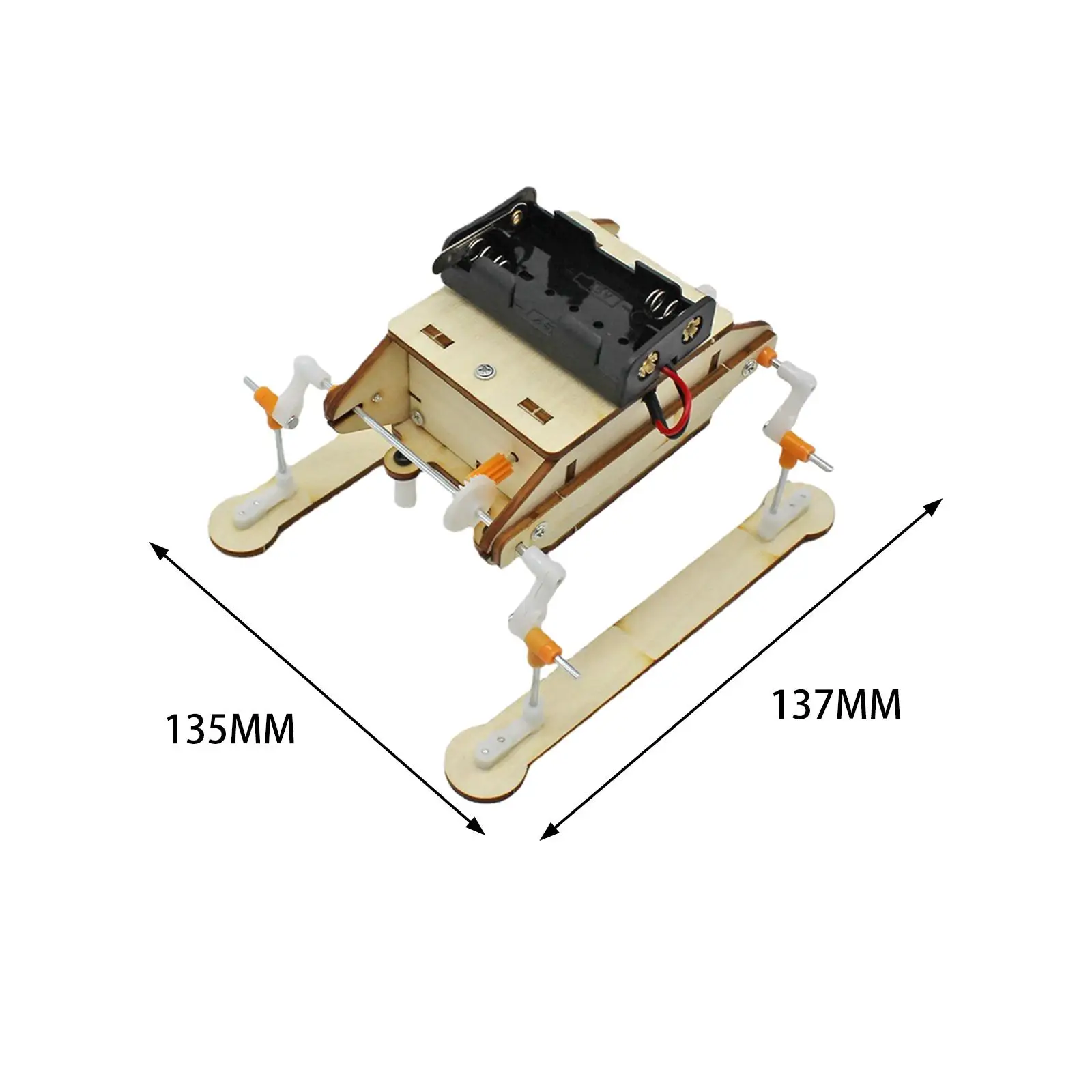 Science Experiment Projects DIY Electric Robot Gifts for Kids Wooden Construction Science Set Learning Kits Model Wood Crafts