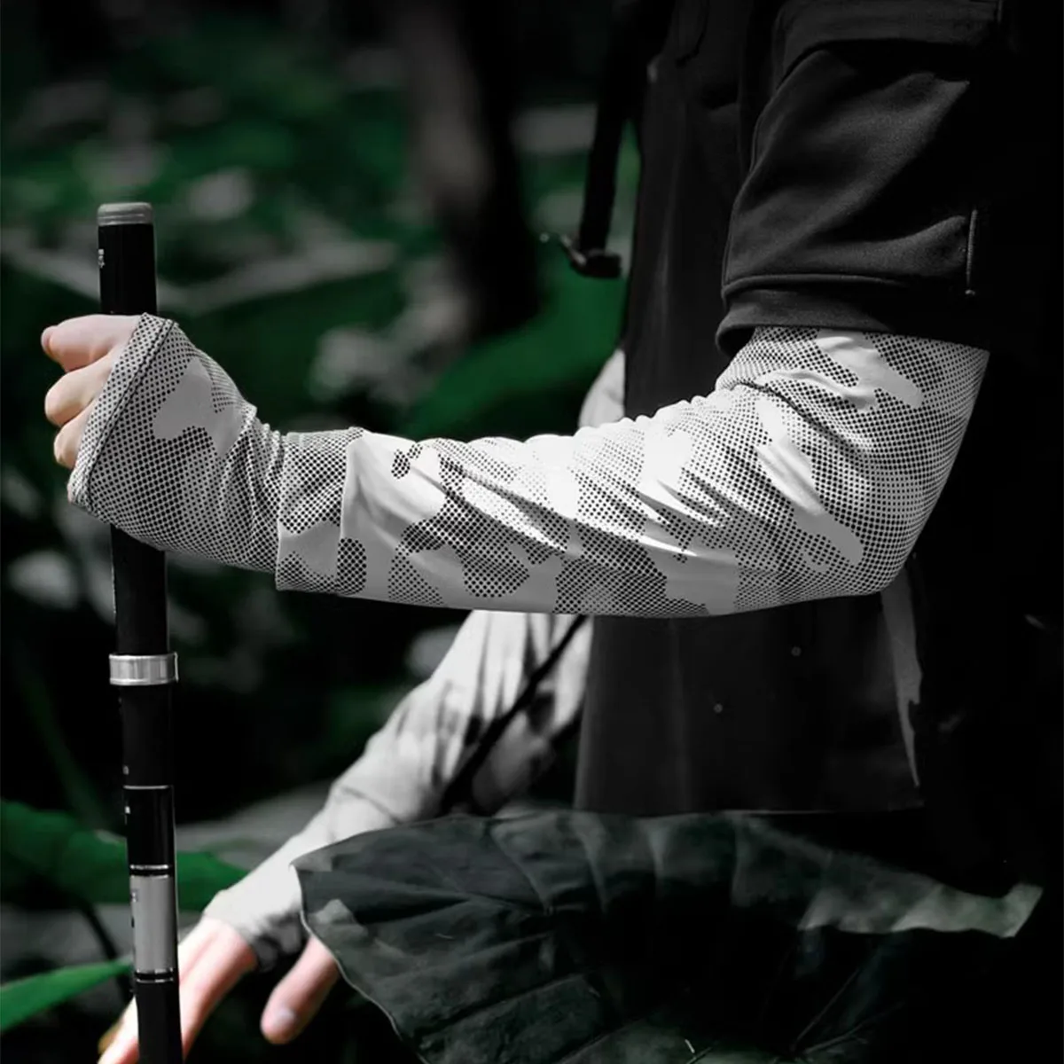 

Солнцезащитный рукав для мужчин, для рыбалки, защиты рук от УФ-излучения, предотвращения солнечных ожогов, летний, для активного отдыха и велоспорта