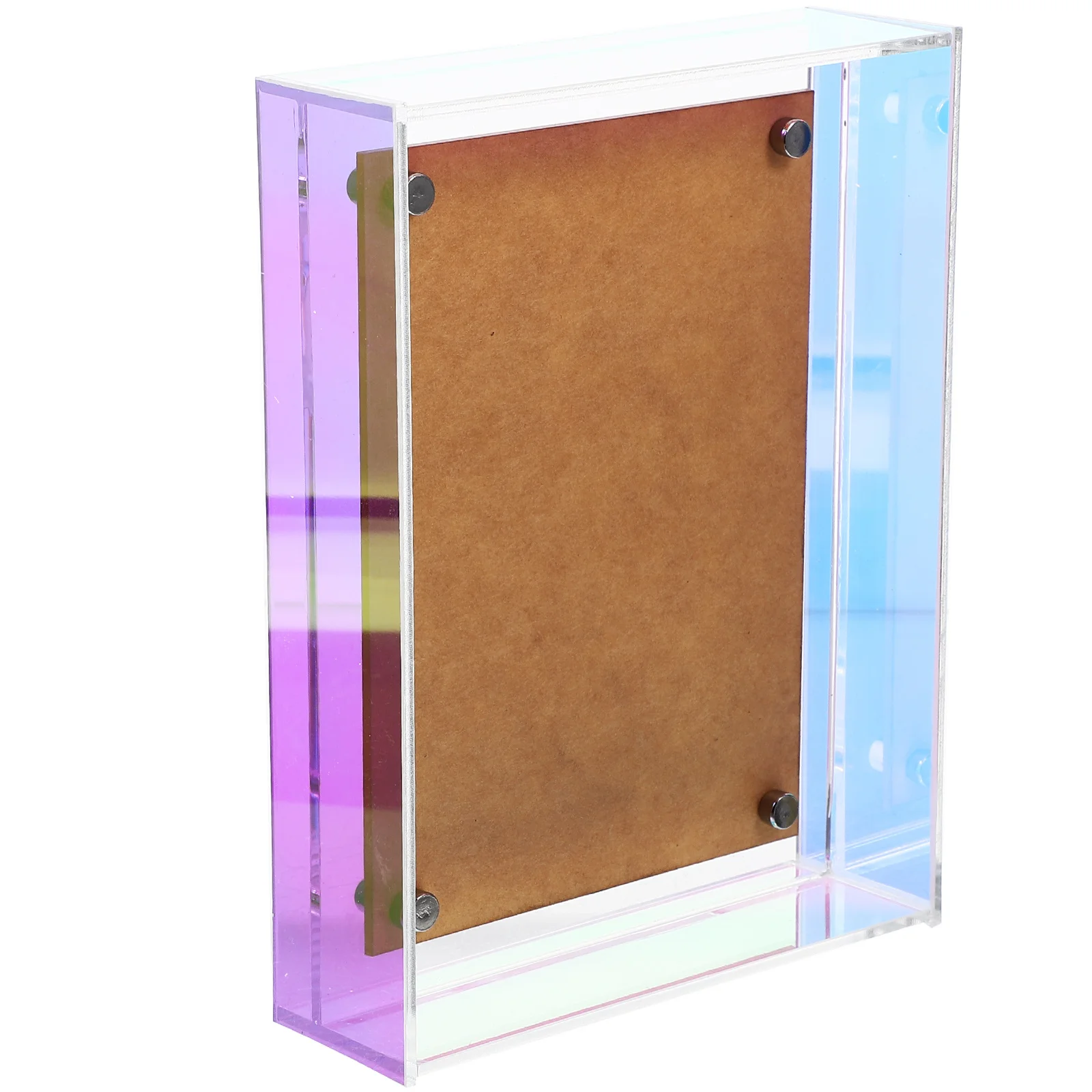 

Acrylic Photo Frame Transparent Desktop Picture Frame For Award Certificate Business License Display Home Office Wall Mountable