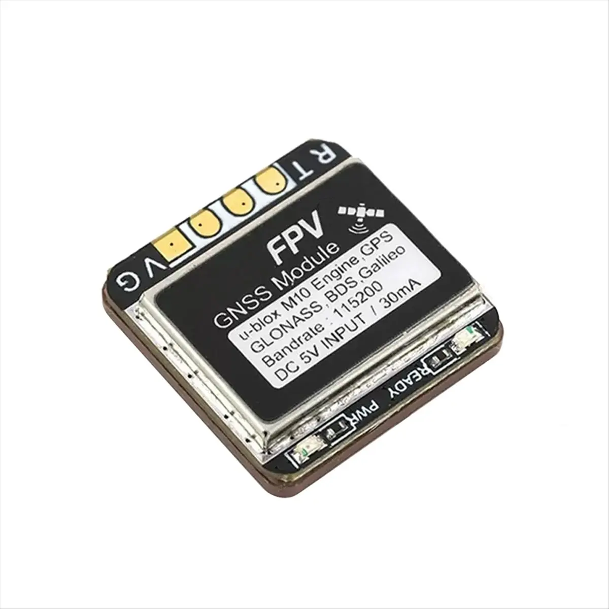 

GNSS MINI M10 GPS Module UBX NMEA Dual Protocol 10HZ Rate Built-in Ceramic Antenna for FPV RC Airplane Long Range-BCBW