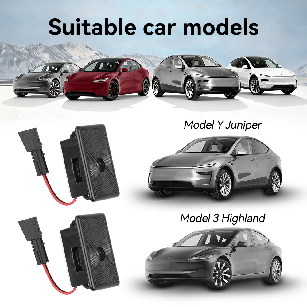 for Tesla Model Y Juniper/3 Highland Car Door Lights Fade-Resistant Ultra-Bright LED Car Door Welcome Lights Car Accessories