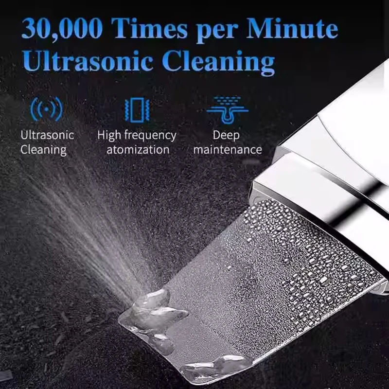 Depurador ultrasónico de la piel, espátula Facial con vibración, eliminador de espinillas, limpieza Facial profunda, máquina de elevación, pala peladora, limpiador de poros