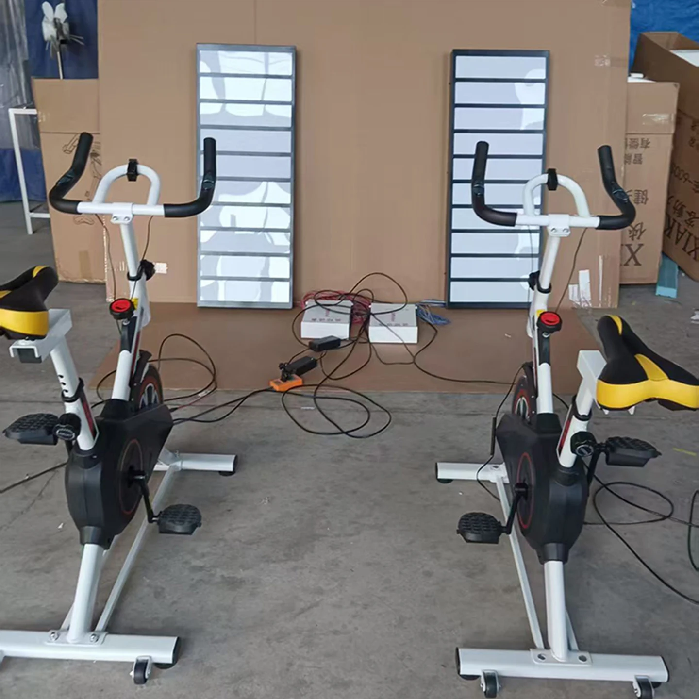 The Spinning Bike Gradually Lights up the Lightbox the Bicycle Lightbox Interactive Games Event Games Carnival Games Event Props