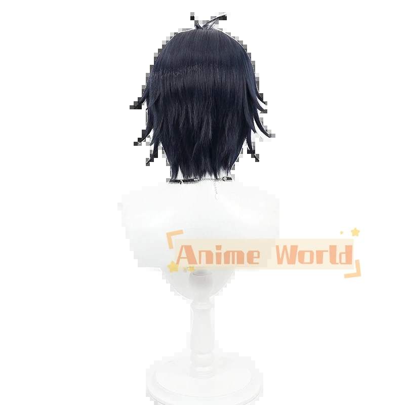 Anime Charlotte Jojiro Takajo Cosplay corto azul oscuro pelo sintético resistente al calor Halloween juego de rol fiesta