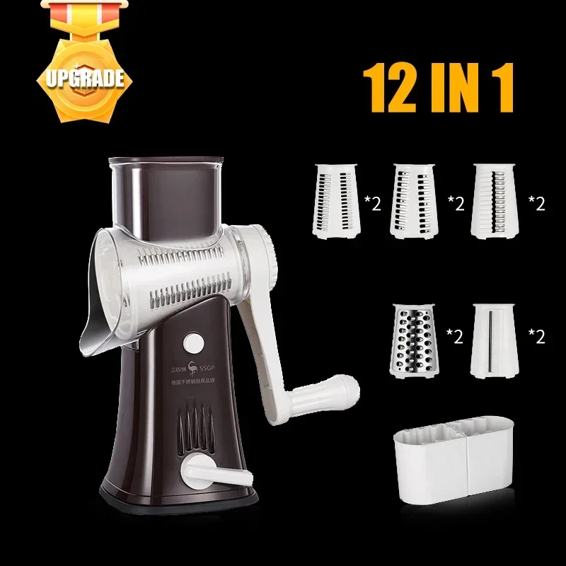 

12 In 1 Vegetable Cutter Grater for Vegetables Carrot Potato Peeler Slicer Vegetable Cutter Manual Kitchen Accessories Utensils