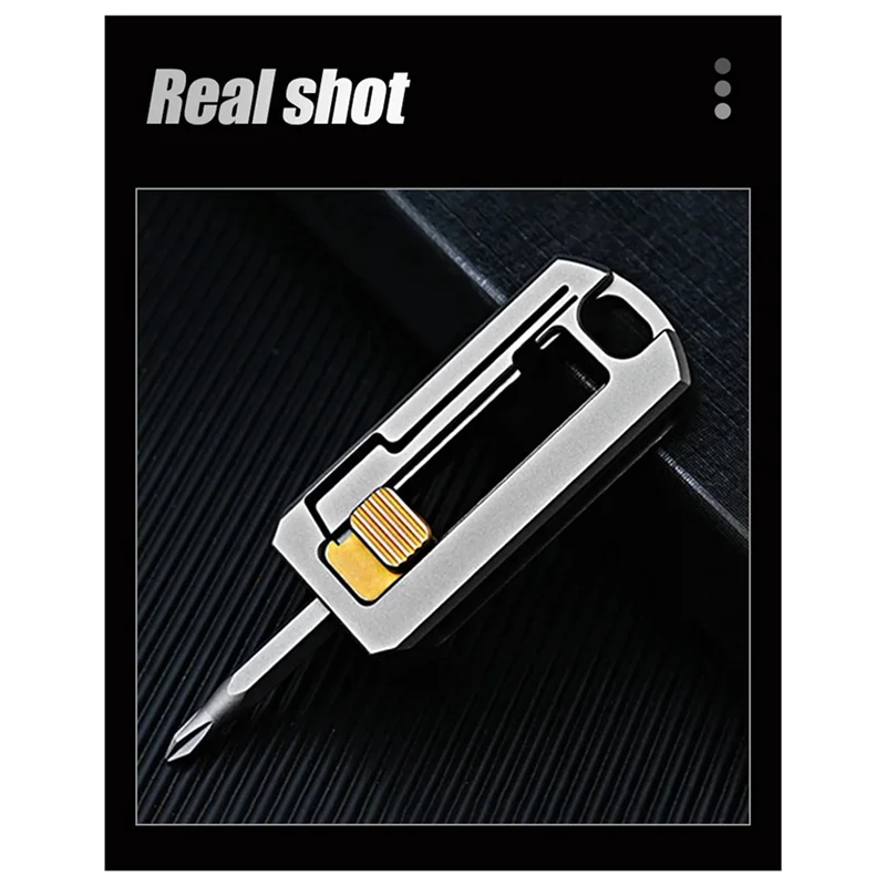 

KEKA Titanium Alloy Screwdriver Magnetic Small Maintenance Combination Multi-Functional Outdoor EDC Tools Handle Screwdriver