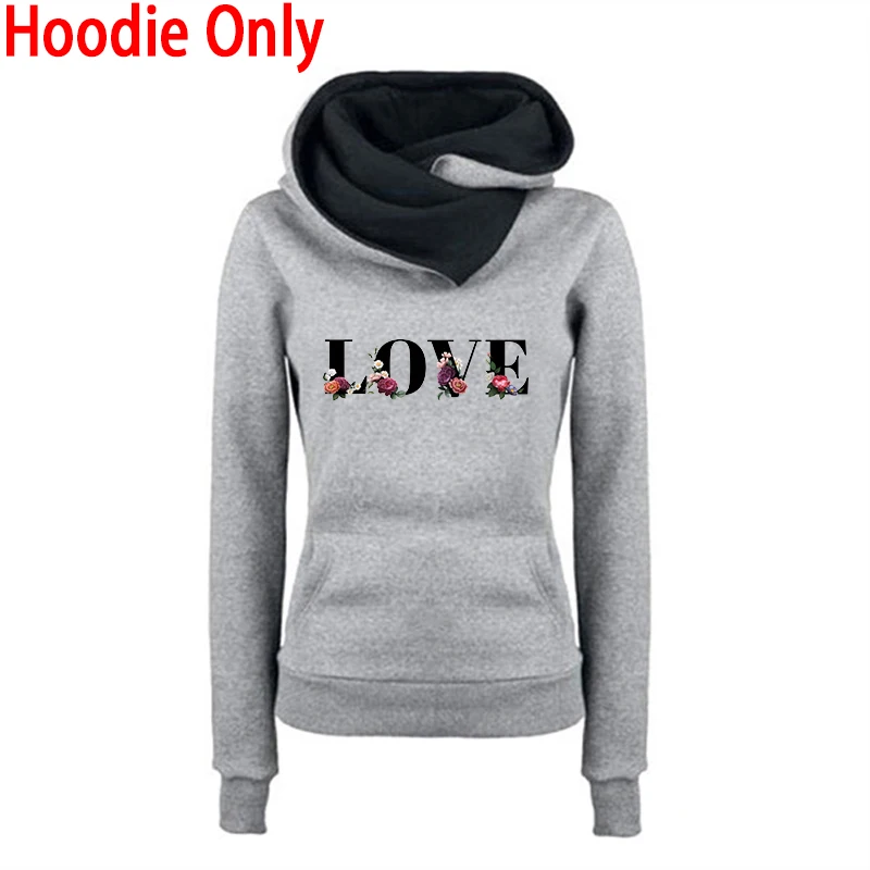 Hochwertiger Damen-Trainingsanzug mit Liebesdruck, lässiger Kapuzenpullover, Sweatshirts, Outdoor-Sport-Joggingkleidung, Herbst-Winter-Mode, Sportbekleidung – Detail 7