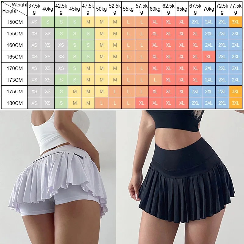 Cloud Hide Quick Dry Sports Skirt Gym Dancing Tennis Skirts for Women XL Workout Cycling Fitness Shorts High Waist Running Skort