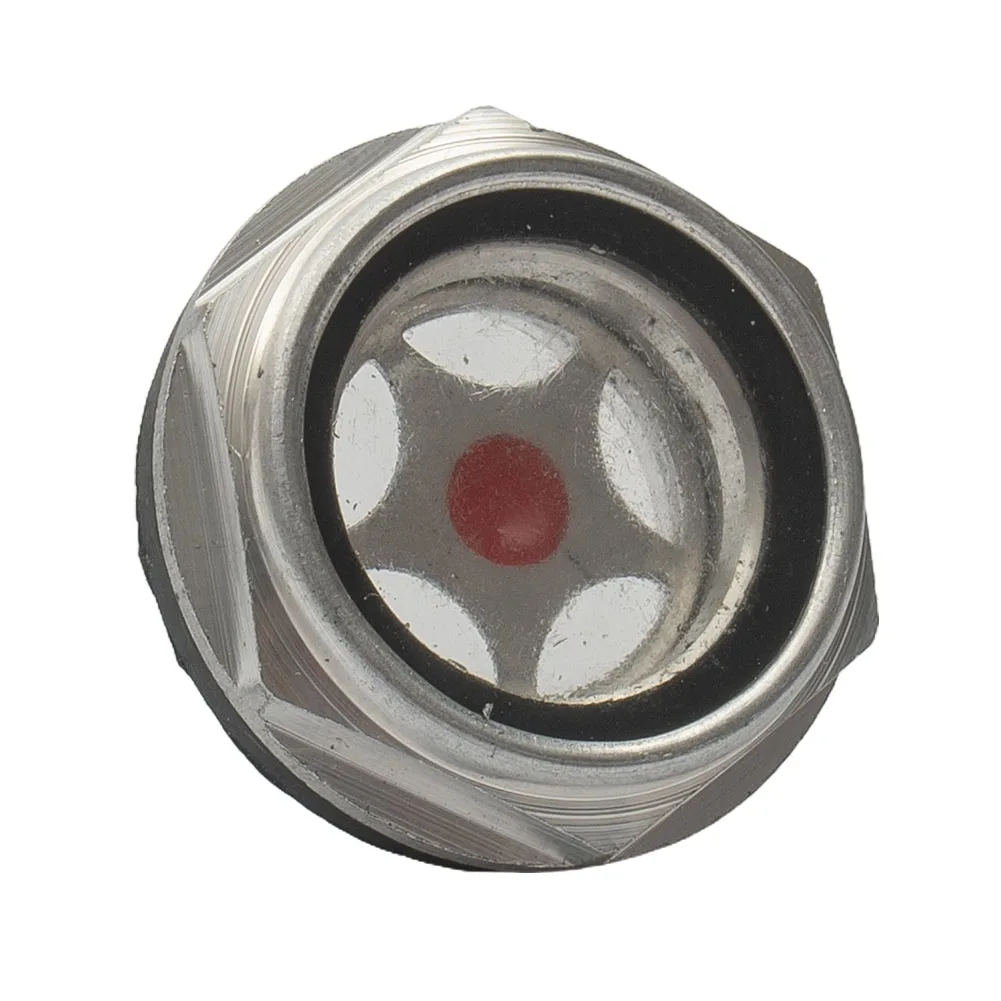 Oil Face Mirror Male Thread Plastic Replacement Universal 3/4" BSPT Air Compressor Clear Fitting Part