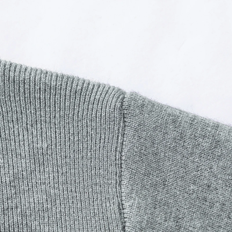 Neuer Hochwertiger Herbst-Cardigan, Gestrickter O-Ausschnitt-Pullover mit Knöpfen, Einfarbiger Weicher Warmer Langarm-Pullover, Vielseitige Herrenbekleidung – Detail 8