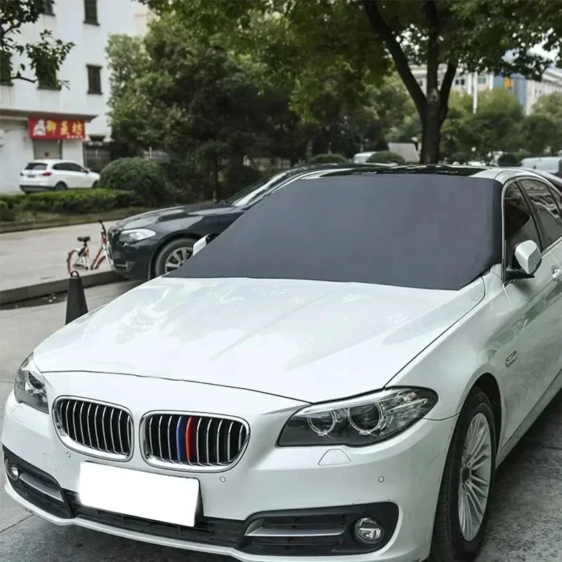 Car Snow Shield Magnetic Absorption Storage Bag Waterproof Sun Protection Cream Sunscreen Universal Fit Front Row All Models